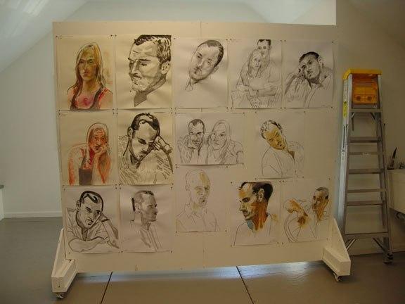 Wall of Drawings of JB & CC.jpg